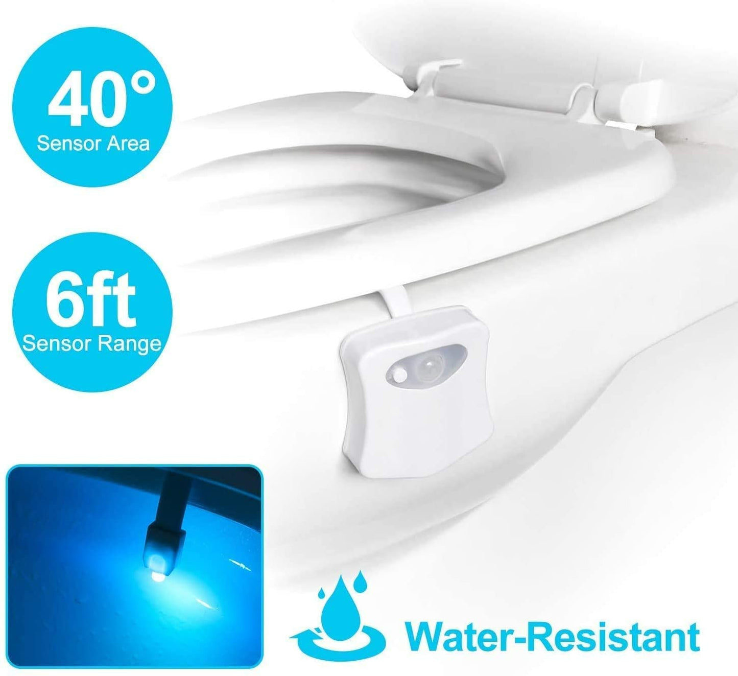 The Waterproof Toilet Bowl Nightlight