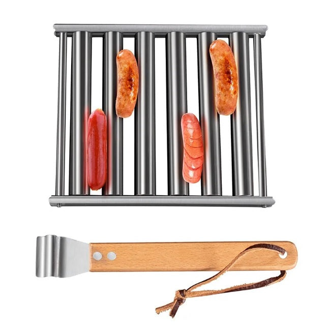 Premium Stainless BBQ Hot Dog Grill Roller